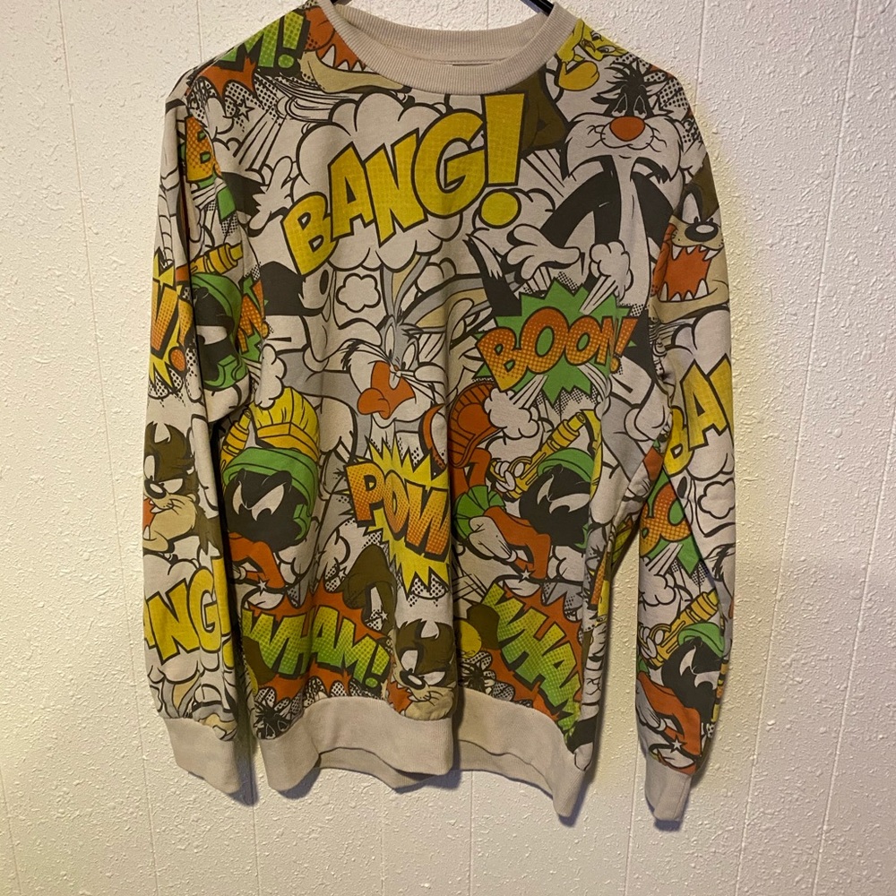 Preowned Looney Tunes Crew neck - Picture 1 of 5